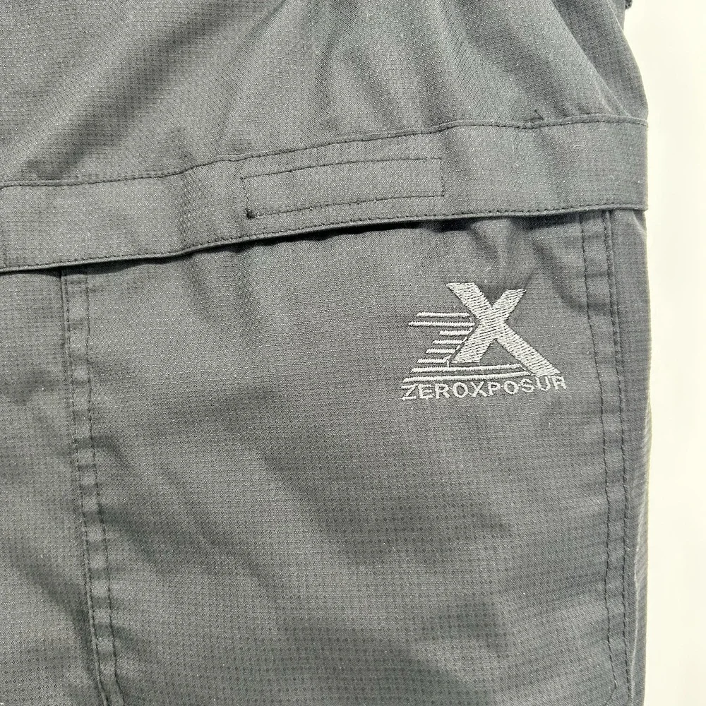 ZeroXposur Mens XL Fleece Lined Waterproof Snow Ski Cargo Pants Black Workwear